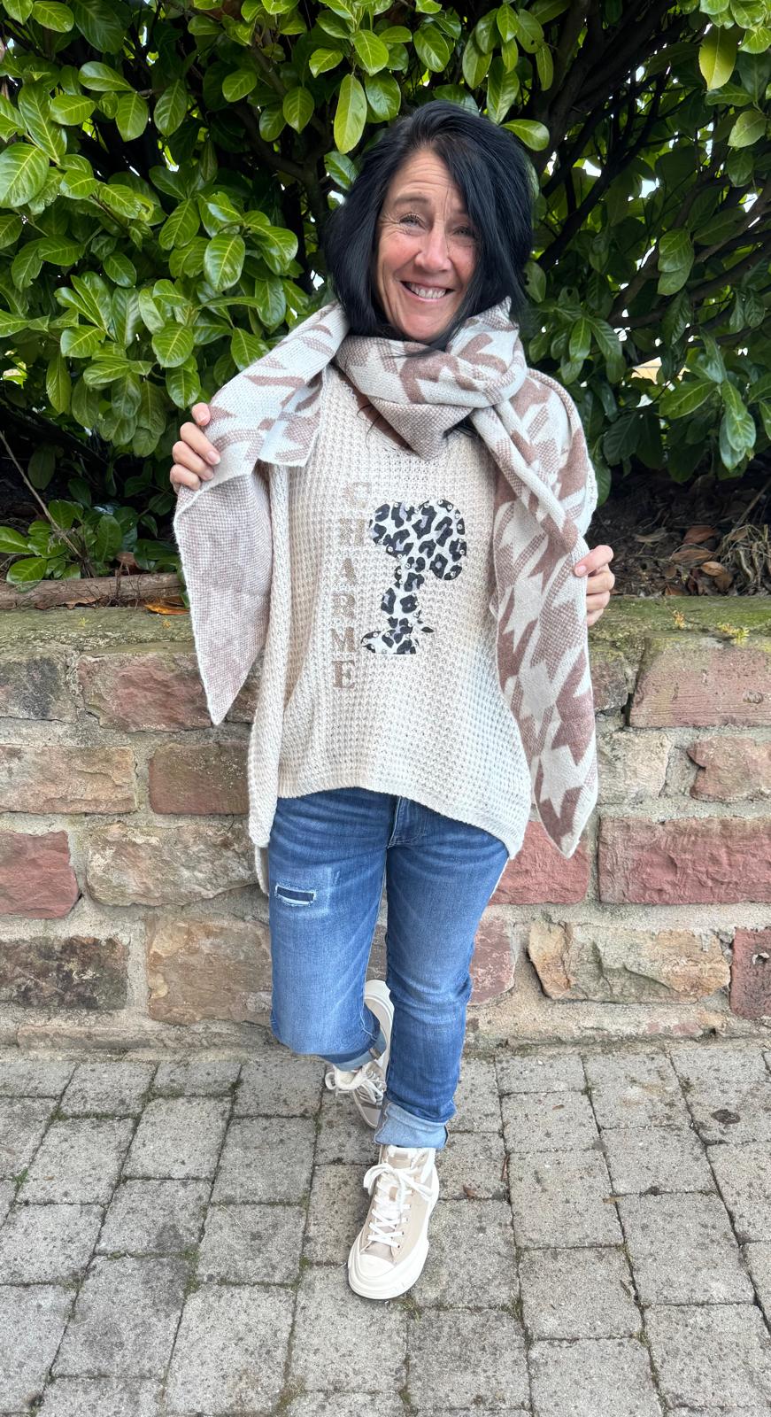 Strickpullover Snoopy Charme