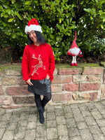 Lade das Bild in den Galerie-Viewer, Strickpullover Hirsch
