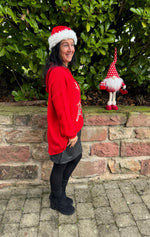 Lade das Bild in den Galerie-Viewer, Strickpullover Hirsch
