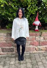 Lade das Bild in den Galerie-Viewer, Strickpullover Hirsch
