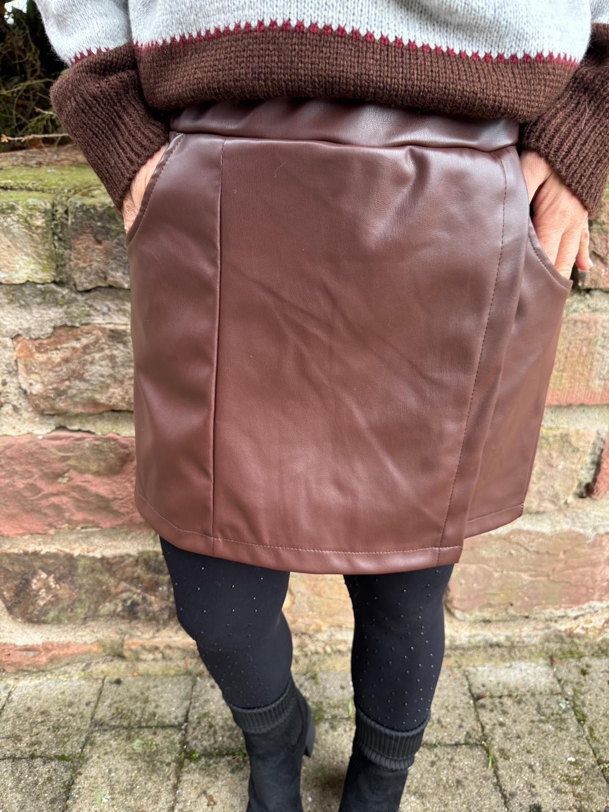 Rock/Hose Lederoptik