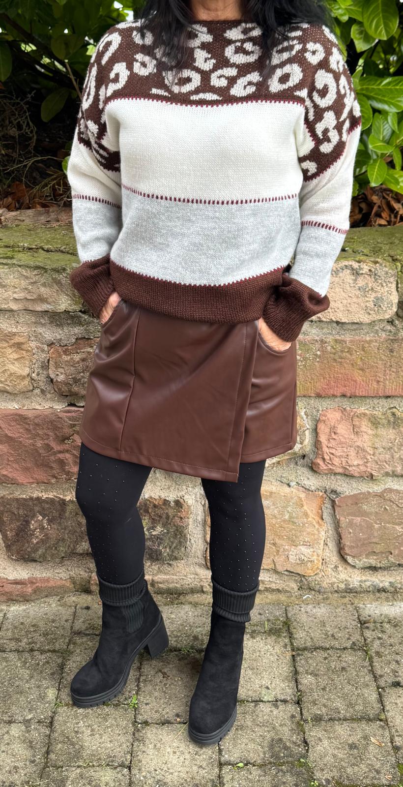 Rock/Hose Lederoptik