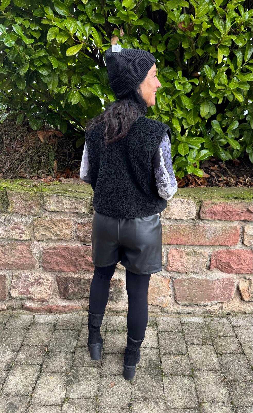 Feinstrickpullover Skull Schwarz-Weiß