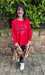 Lade das Bild in den Galerie-Viewer, Schal Tiger Beige-Braun-Rot
