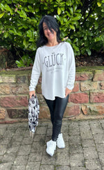 Lade das Bild in den Galerie-Viewer, Pullover Glück
