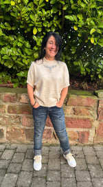 Lade das Bild in den Galerie-Viewer, Jeans mit Patches Blue Denim
