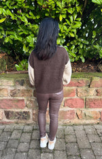 Lade das Bild in den Galerie-Viewer, Lederoptikhose Nelly braun
