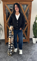 Lade das Bild in den Galerie-Viewer, Strickjacke uni kurz
