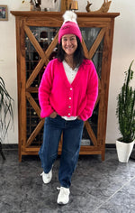 Lade das Bild in den Galerie-Viewer, Strickjacke uni kurz
