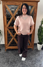 Lade das Bild in den Galerie-Viewer, Pullover Glitzer Kette kurzarm
