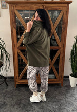 Lade das Bild in den Galerie-Viewer, Sweatshirt Jacke "Emily" khaki
