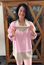 Lade das Bild in den Galerie-Viewer, Sweatshirt mit Schal Details
