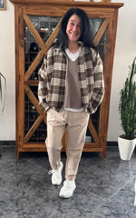 Lade das Bild in den Galerie-Viewer, Blousonjacke Karo
