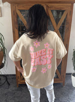 Lade das Bild in den Galerie-Viewer, Sweat Take it easy kurzarm
