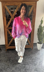 Lade das Bild in den Galerie-Viewer, Bluse Pink-Flieder
