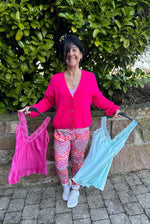 Lade das Bild in den Galerie-Viewer, Strickjacke uni kurz
