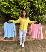 Lade das Bild in den Galerie-Viewer, Pullover V uni
