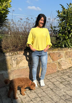 Lade das Bild in den Galerie-Viewer, Pullover Halbarm mit Rüsche

