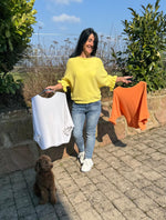 Lade das Bild in den Galerie-Viewer, Pullover Halbarm mit Rüsche
