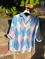Lade das Bild in den Galerie-Viewer, Shirt Rautenprint
