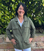 Lade das Bild in den Galerie-Viewer, Sweatshirt Jacke "Emily" khaki
