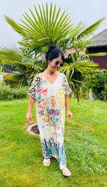 Lade das Bild in den Galerie-Viewer, Maxi Kleid Fun Leo &amp; Skull
