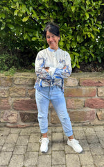 Lade das Bild in den Galerie-Viewer, Jeans mit Used-Details
