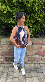 Lade das Bild in den Galerie-Viewer, Neckholder Top "Phantasie 9"
