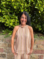 Lade das Bild in den Galerie-Viewer, Neckholder Top Phantasie "Beige"
