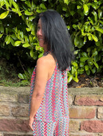 Lade das Bild in den Galerie-Viewer, Neckholder Top Phantasie "Bunt"
