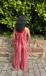 Lade das Bild in den Galerie-Viewer, Neckholder Top Phantasie "Rose Rot"
