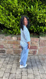 Lade das Bild in den Galerie-Viewer, Bluse mit Print &amp; Kragen
