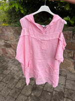 Lade das Bild in den Galerie-Viewer, Leinen Tunika / Bluse mit Cut Out
