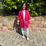 Lade das Bild in den Galerie-Viewer, Oversize Jacke Smile Pink
