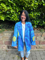 Lade das Bild in den Galerie-Viewer, Oversize Jacke Royalblau

