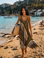 Lade das Bild in den Galerie-Viewer, Maxikleid Animal Print in 2 Farben
