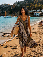 Lade das Bild in den Galerie-Viewer, Maxikleid Animal Print in 2 Farben
