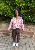 Lade das Bild in den Galerie-Viewer, Bluse mit Kreis Print in vier Farben
