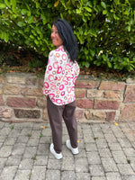 Lade das Bild in den Galerie-Viewer, Bluse mit Kreis Print in vier Farben

