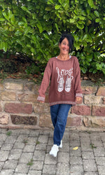 Lade das Bild in den Galerie-Viewer, Strickpullover "Love Travel"
