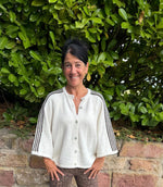 Lade das Bild in den Galerie-Viewer, Strickjacke mit Streifendetail
