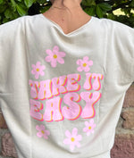 Lade das Bild in den Galerie-Viewer, Sweat Take it easy kurzarm
