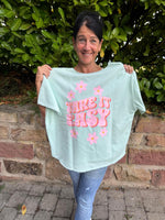 Lade das Bild in den Galerie-Viewer, Sweat Take it easy kurzarm
