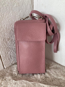 Handytaschen mit Portemonnaie aus echtem Leder verschiedene Farben