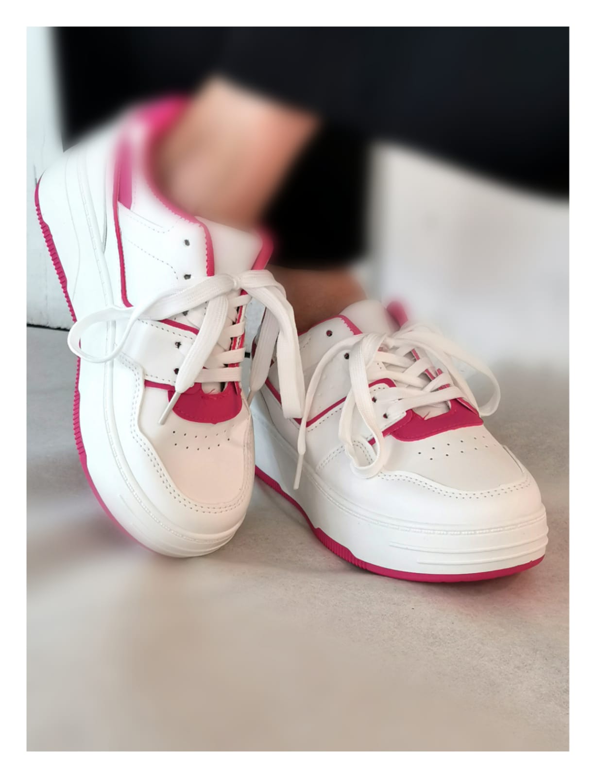Sneaker "BONNIE" weiss-pink