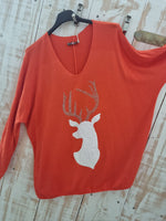 Lade das Bild in den Galerie-Viewer, Langarmshirt &quot;Hirsch&quot;
