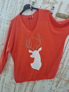 Langarmshirt "Hirsch"