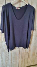 Lade das Bild in den Galerie-Viewer, Basic T-Shirt Happy Size bis Gr. 44/46 verschiedene Farben
