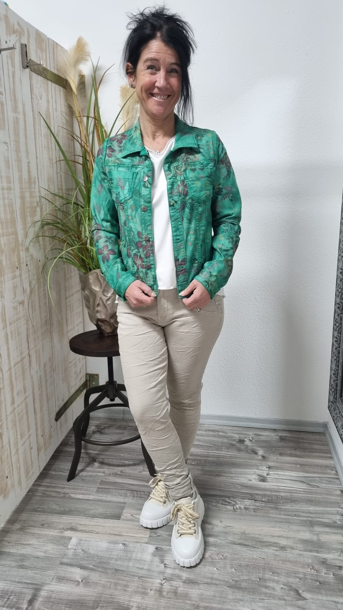 Jeansjacke " Wendy" grün